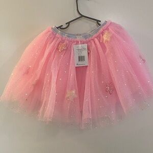 Lola + The Boys Pink Starry Tulle Tutu Skirt New Size 6T